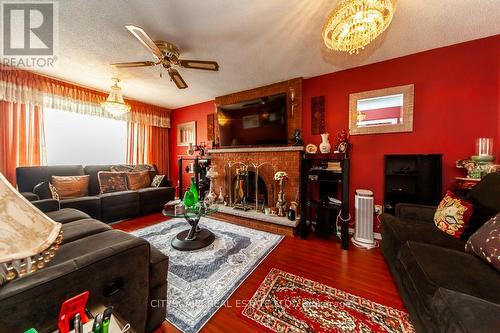 180 Kingknoll Drive, Brampton, ON - Indoor Photo Showing Living Room With Fireplace