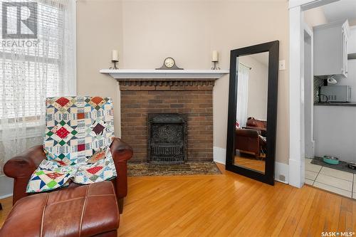1232 Grafton Avenue, Moose Jaw, SK - Indoor With Fireplace