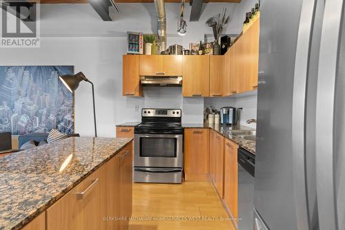 207 - 43 Hanna Avenue, Toronto, ON - Indoor Photo Showing Kitchen With Double Sink