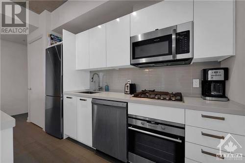 203 Catherine Street Unit#509, Ottawa, ON - Indoor Photo Showing Kitchen With Stainless Steel Kitchen With Upgraded Kitchen