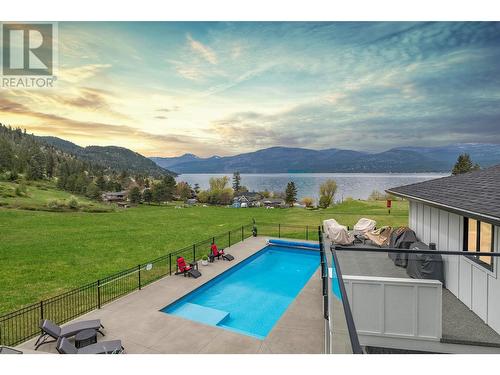 8590 Harbour Heights Road, Vernon, BC - Outdoor With Body Of Water With In Ground Pool With View