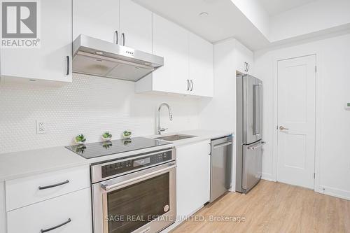 114 - 485 Logan Avenue, Toronto, ON - Indoor Photo Showing Kitchen With Upgraded Kitchen