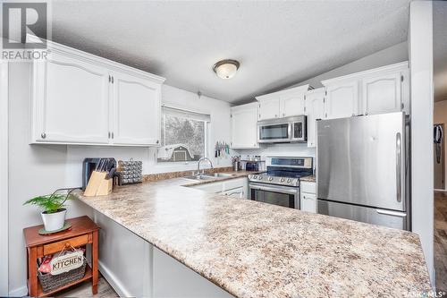 1151 Knox Place, Prince Albert, SK - Indoor Photo Showing Kitchen With Stainless Steel Kitchen With Double Sink