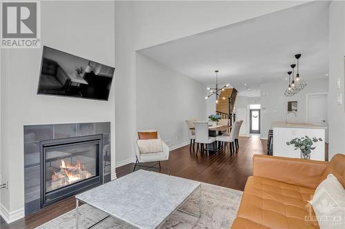 772 Carnelian Crescent, Ottawa, ON - Indoor Photo Showing Living Room With Fireplace