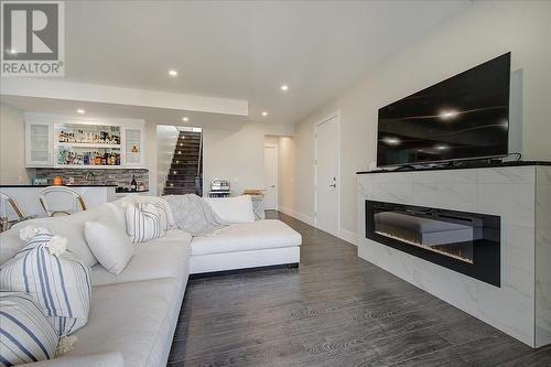 3410 Chocolate Lily Lane, Kelowna, BC - Indoor Photo Showing Living Room With Fireplace