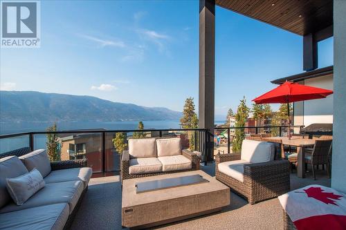 3410 Chocolate Lily Lane, Kelowna, BC - Outdoor With Body Of Water With Deck Patio Veranda With Exterior