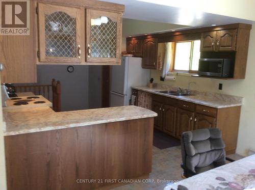 421 Warnerbay Road, Northern Bruce Peninsula, ON - Indoor Photo Showing Kitchen With Double Sink