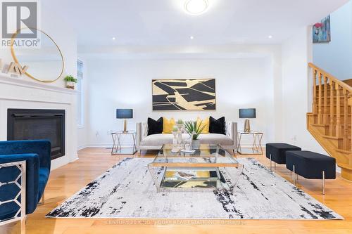 22 Wildmoor Street, Markham, ON - Indoor Photo Showing Living Room With Fireplace