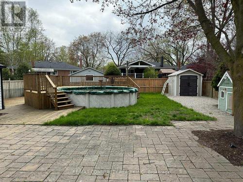 1204 Whittington Road, Mississauga, ON - Outdoor With Above Ground Pool With Backyard
