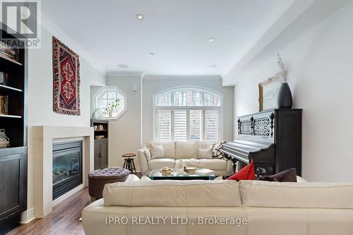 70 Lobo Mews, Toronto, ON - Indoor Photo Showing Living Room With Fireplace