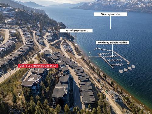 206-3434 Mckinley Beach Drive, Kelowna, BC - Outdoor With Body Of Water With View