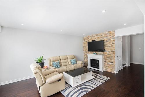 3697 Ellengale Drive, Mississauga, ON - Indoor Photo Showing Living Room With Fireplace