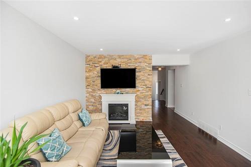3697 Ellengale Drive, Mississauga, ON - Indoor Photo Showing Living Room With Fireplace