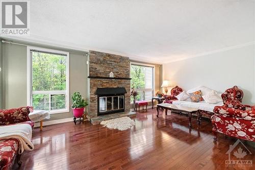 1133 Des Forets Avenue, Ottawa, ON - Indoor Photo Showing Living Room With Fireplace