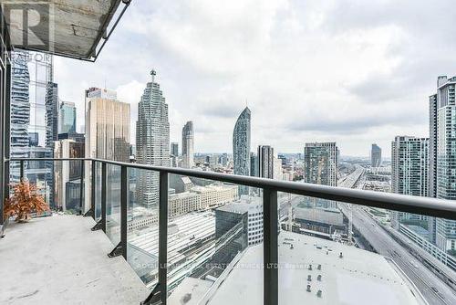 3108 - 65 Bremner Boulevard, Toronto, ON - Outdoor With Balcony With View
