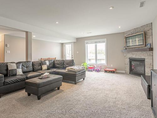 215 Cherry St, Ingersoll, ON - Indoor Photo Showing Living Room With Fireplace