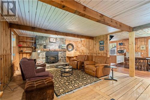 4370 Lords Mills Road, Prescott, ON - Indoor With Fireplace