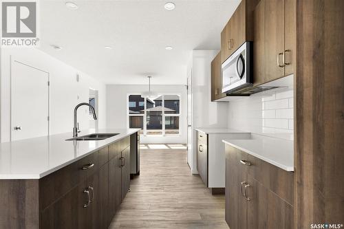 5123 Kaufman Avenue, Regina, SK - Indoor Photo Showing Kitchen With Double Sink With Upgraded Kitchen
