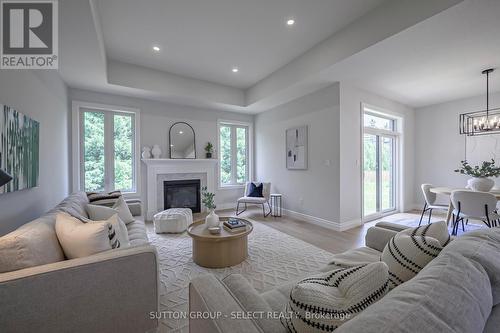 17 Spruce Crescent, North Middlesex, ON - Indoor Photo Showing Living Room With Fireplace