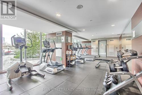 S1101 - 120 Bayview Avenue, Toronto, ON - Indoor Photo Showing Gym Room