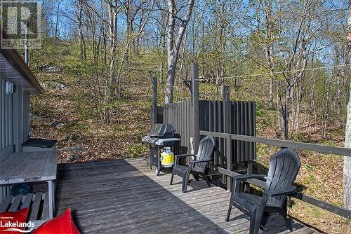 Outside the Outdoor Shower - 321 Healey Lake W/A, Archipelago, ON - Outdoor With Deck Patio Veranda