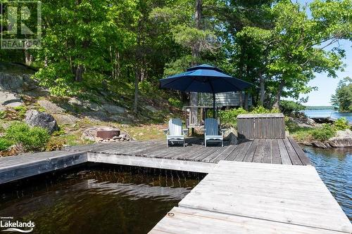 321 Healey Lake W/A, Archipelago, ON - Outdoor With Body Of Water With Deck Patio Veranda