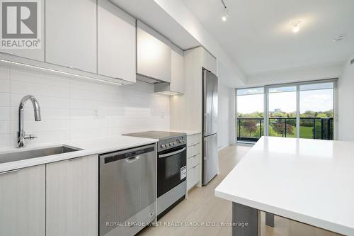 416 - 10 Gibbs Road, Toronto, ON - Indoor Photo Showing Kitchen With Stainless Steel Kitchen With Upgraded Kitchen