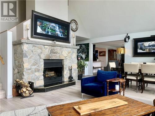 273 Square Bay Road, Spring Bay, ON - Indoor Photo Showing Living Room With Fireplace