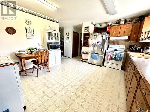 235 2Nd Street W, Carrot River, SK - Indoor Photo Showing Kitchen With Double Sink