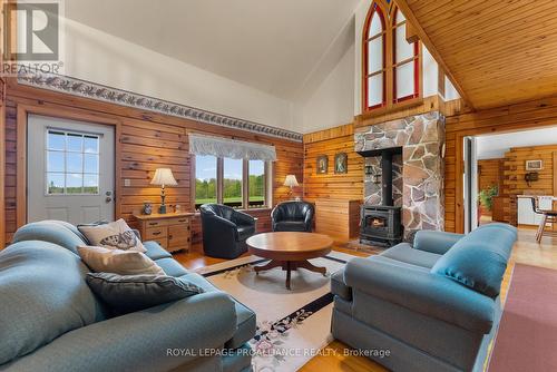 14892 Highway 62, Madoc, ON - Indoor Photo Showing Living Room With Fireplace