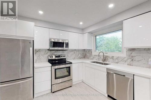 19 Carol Road, Barrie, ON - Indoor Photo Showing Kitchen With Stainless Steel Kitchen With Double Sink