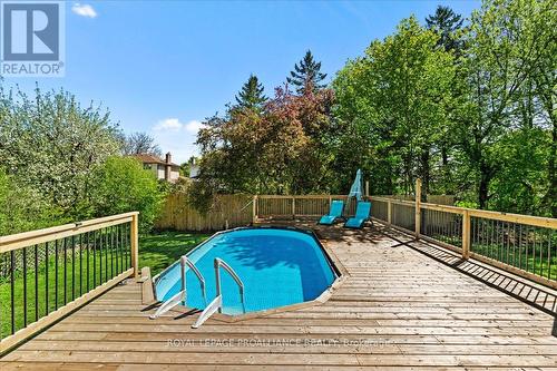 291 Herchimer Avenue E, Belleville, ON - Outdoor With Above Ground Pool With Deck Patio Veranda