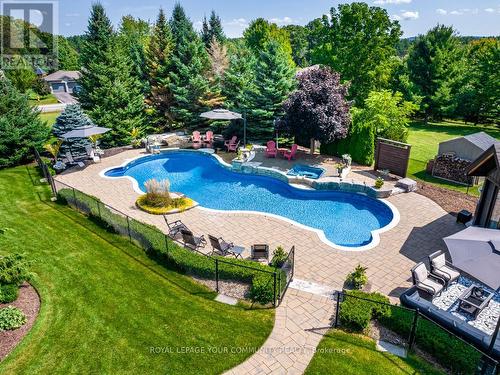 58 Marlow Circle, Springwater, ON - Outdoor With In Ground Pool With Deck Patio Veranda With Backyard