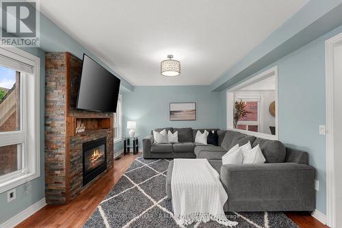 123 Southfield Avenue, Clarington, ON - Indoor Photo Showing Living Room With Fireplace