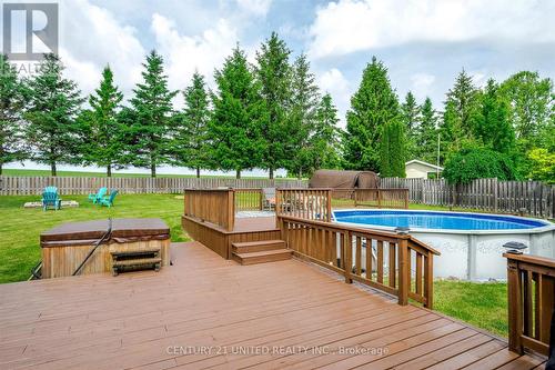 117 O'Reilly Lane, Kawartha Lakes, ON - Outdoor With Above Ground Pool With Deck Patio Veranda With Backyard