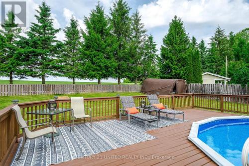 117 O'Reilly Lane, Kawartha Lakes, ON - Outdoor With Above Ground Pool With Deck Patio Veranda With Backyard
