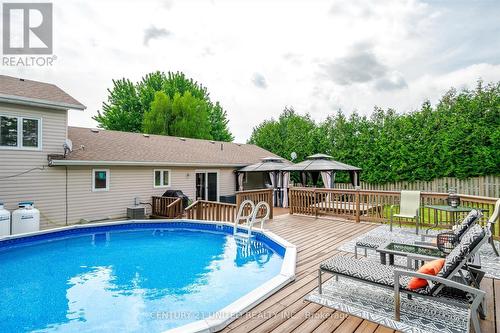 117 O'Reilly Lane, Kawartha Lakes, ON - Outdoor With Above Ground Pool With Deck Patio Veranda With Exterior