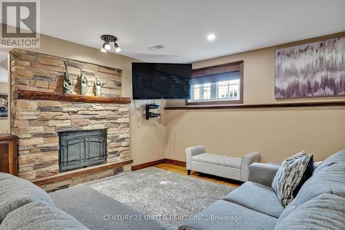 117 O'Reilly Lane, Kawartha Lakes, ON - Indoor Photo Showing Living Room With Fireplace