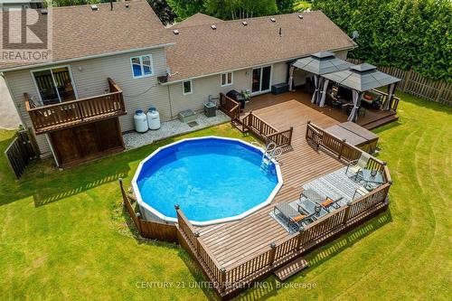 117 O'Reilly Lane, Kawartha Lakes, ON - Outdoor With Above Ground Pool With Deck Patio Veranda With Exterior