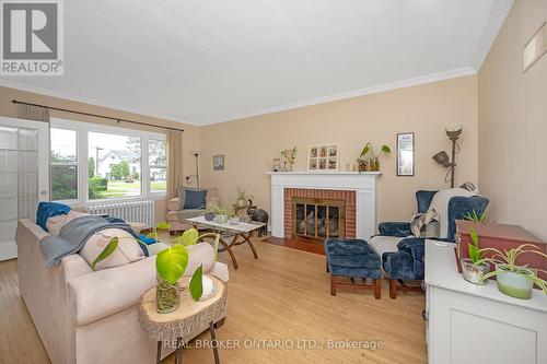 2317 Lakeshore Road, Burlington (Brant), ON - Indoor Photo Showing Living Room With Fireplace