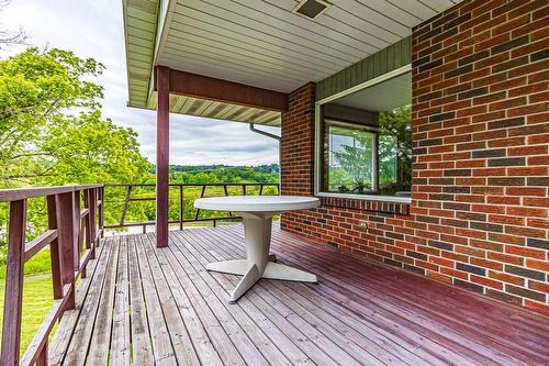 Wrap around deck  its to enjoy the spectacular views Dundas Conservation park and nature trails at your door step - 640 Governors Road, Dundas, ON - Outdoor With Deck Patio Veranda With Exterior