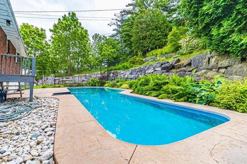 with inground pool - 640 Governors Road, Dundas, ON - Outdoor With In Ground Pool With Deck Patio Veranda With Backyard