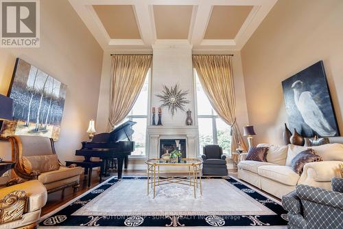 6634 Carriage Trail, Burlington, ON - Indoor Photo Showing Living Room With Fireplace