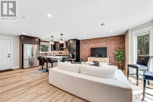 1003 Osler Street, Saskatoon, SK - Indoor Photo Showing Other Room With Fireplace