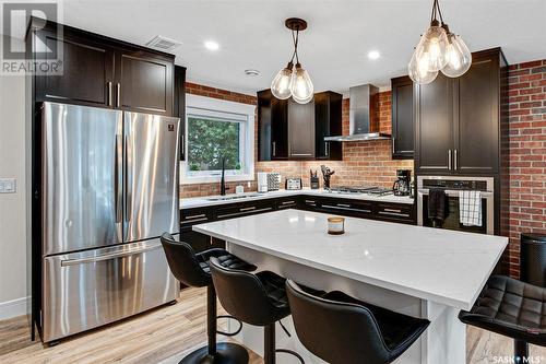 1003 Osler Street, Saskatoon, SK - Indoor Photo Showing Kitchen With Upgraded Kitchen