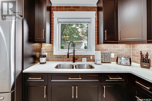 1003 Osler Street, Saskatoon, SK - Indoor Photo Showing Kitchen With Double Sink