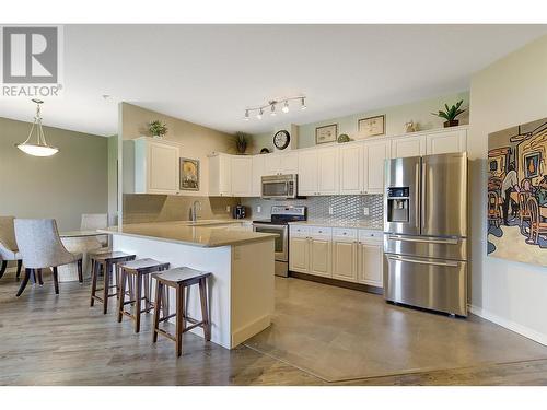 3570 Woodsdale Road Unit# 105, Lake Country, BC - Indoor Photo Showing Kitchen With Stainless Steel Kitchen