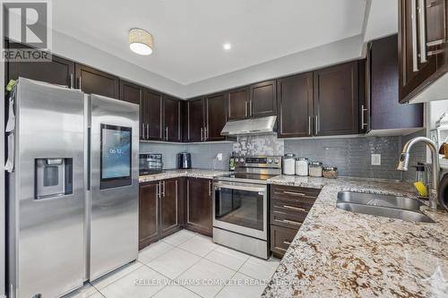 23 Reevesmere Lane, Ajax (Northeast Ajax), ON - Indoor Photo Showing Kitchen With Stainless Steel Kitchen With Double Sink With Upgraded Kitchen