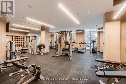 3020 - 8 Nahani Way, Mississauga, ON - Indoor Photo Showing Gym Room