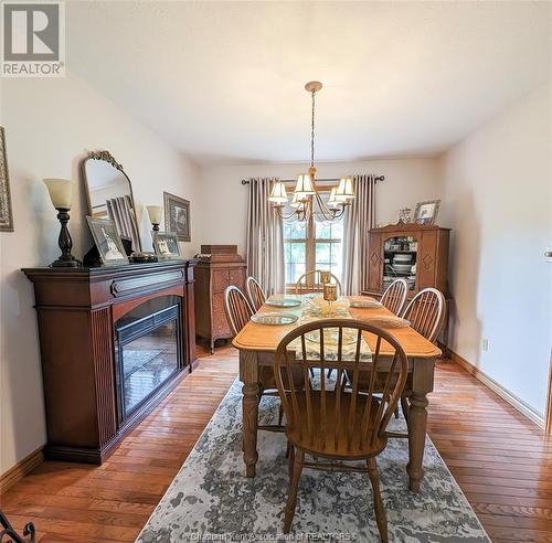 22745 Creek Road, Chatham, ON - Indoor Photo Showing Dining Room With Fireplace